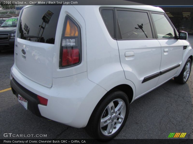 Clear White / Black Soul Logo Cloth 2010 Kia Soul +