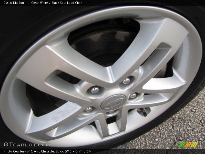 Clear White / Black Soul Logo Cloth 2010 Kia Soul +
