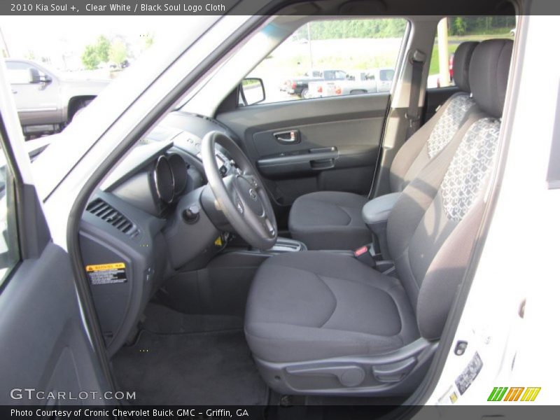 Clear White / Black Soul Logo Cloth 2010 Kia Soul +