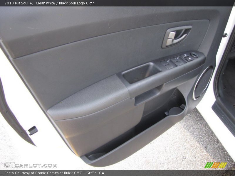Clear White / Black Soul Logo Cloth 2010 Kia Soul +