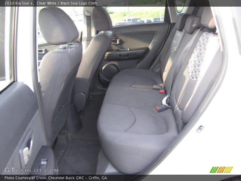 Clear White / Black Soul Logo Cloth 2010 Kia Soul +