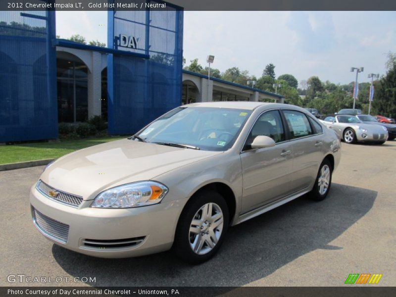 Gold Mist Metallic / Neutral 2012 Chevrolet Impala LT