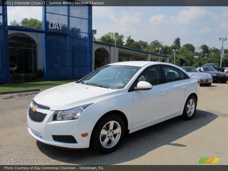 Summit White / Medium Titanium 2011 Chevrolet Cruze LT