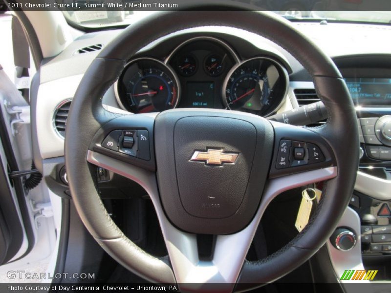 Summit White / Medium Titanium 2011 Chevrolet Cruze LT