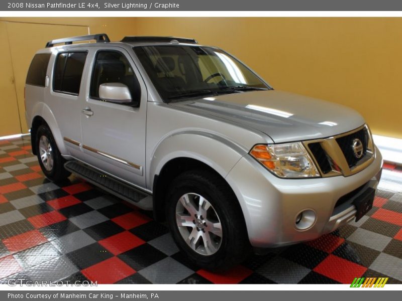 Silver Lightning / Graphite 2008 Nissan Pathfinder LE 4x4