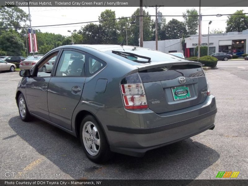 Tideland Gray Green Pearl / Ivory/Brown 2005 Toyota Prius Hybrid
