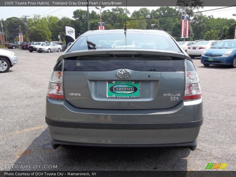 Tideland Gray Green Pearl / Ivory/Brown 2005 Toyota Prius Hybrid