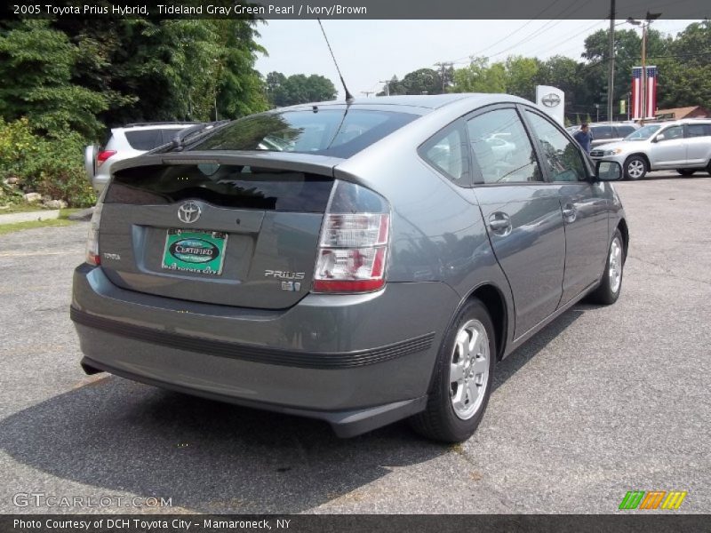 Tideland Gray Green Pearl / Ivory/Brown 2005 Toyota Prius Hybrid