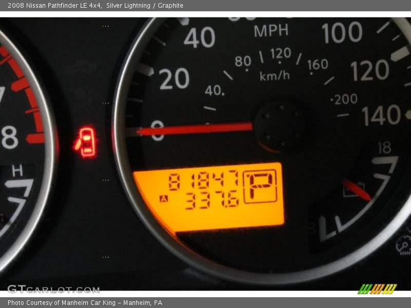 Silver Lightning / Graphite 2008 Nissan Pathfinder LE 4x4