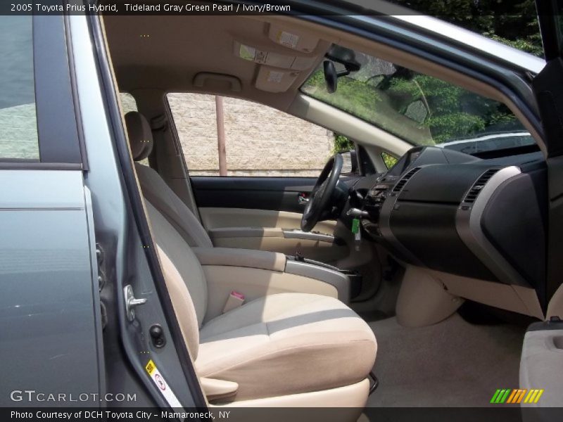 Tideland Gray Green Pearl / Ivory/Brown 2005 Toyota Prius Hybrid