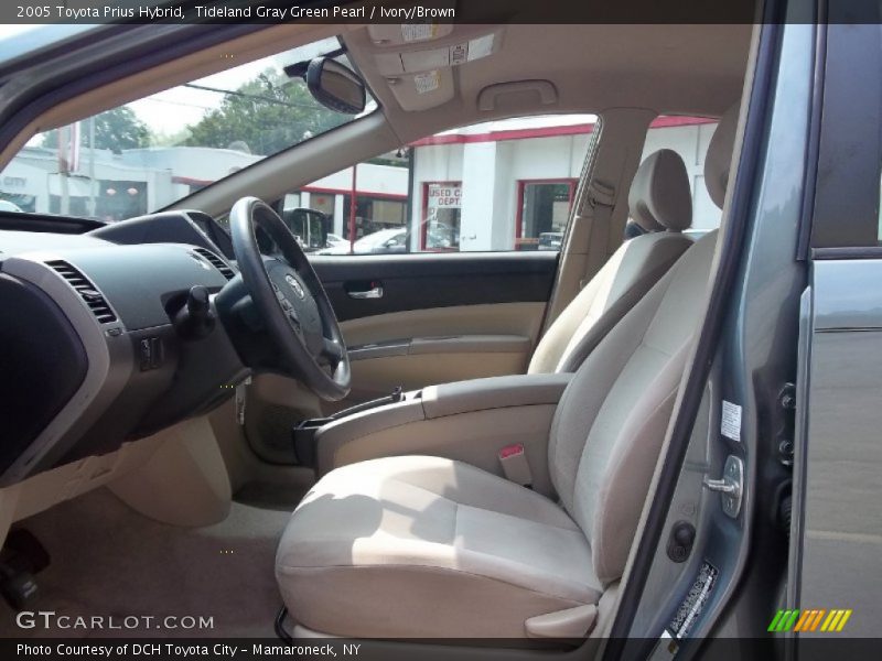 Tideland Gray Green Pearl / Ivory/Brown 2005 Toyota Prius Hybrid