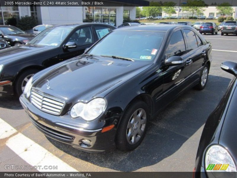Black / Black 2005 Mercedes-Benz C 240 4Matic Sedan