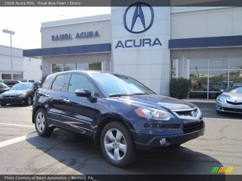 Royal Blue Pearl / Ebony 2008 Acura RDX