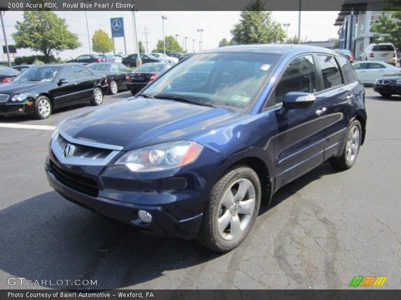 Royal Blue Pearl / Ebony 2008 Acura RDX