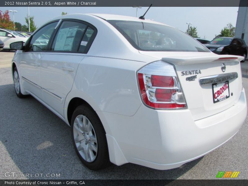 Aspen White / Charcoal 2012 Nissan Sentra 2.0 S