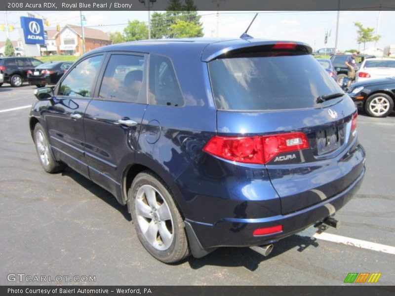 Royal Blue Pearl / Ebony 2008 Acura RDX