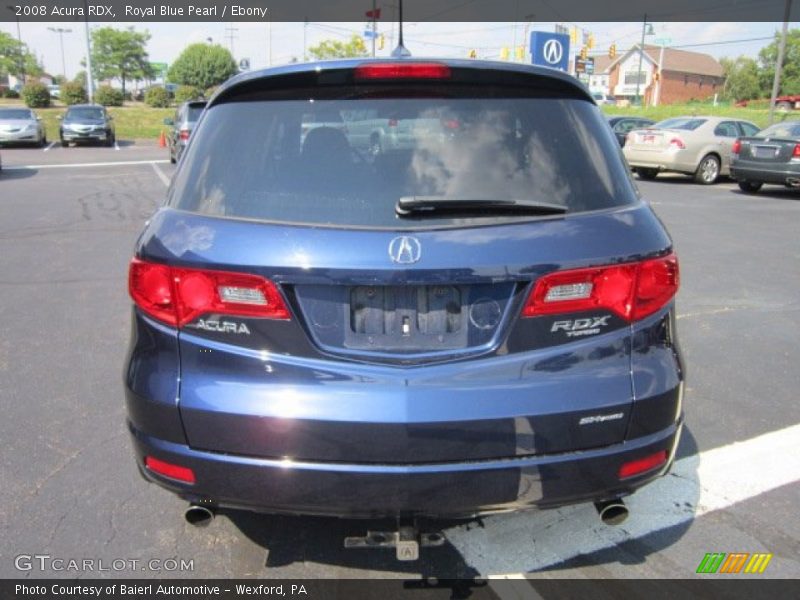 Royal Blue Pearl / Ebony 2008 Acura RDX