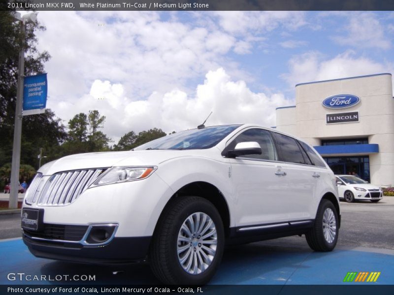 White Platinum Tri-Coat / Medium Light Stone 2011 Lincoln MKX FWD