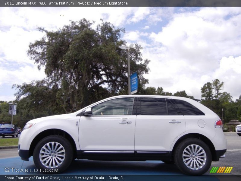 White Platinum Tri-Coat / Medium Light Stone 2011 Lincoln MKX FWD