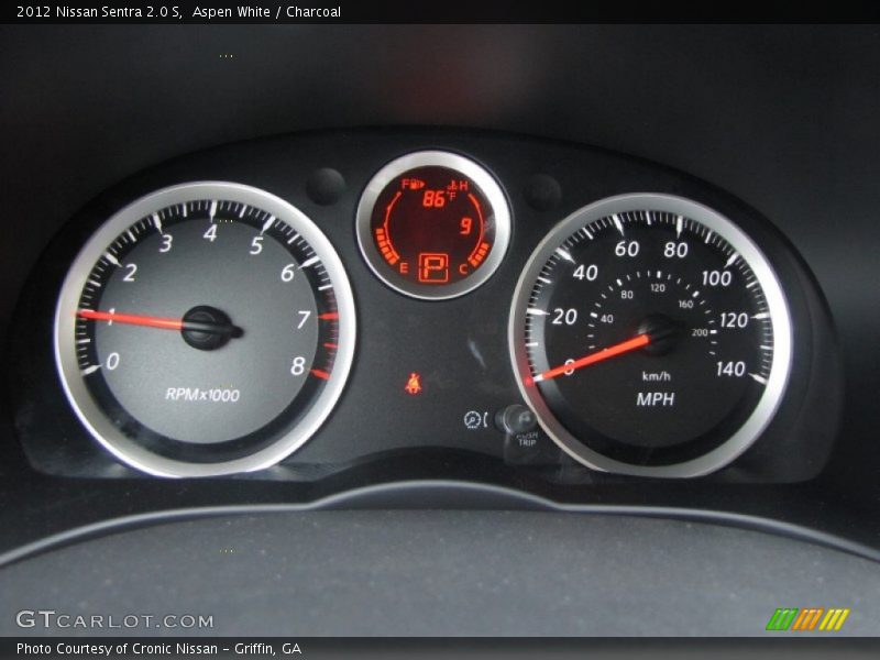 Aspen White / Charcoal 2012 Nissan Sentra 2.0 S