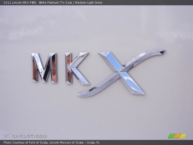 White Platinum Tri-Coat / Medium Light Stone 2011 Lincoln MKX FWD