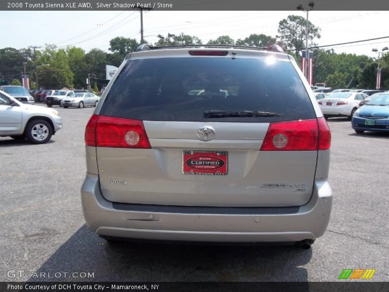 Silver Shadow Pearl / Stone 2008 Toyota Sienna XLE AWD