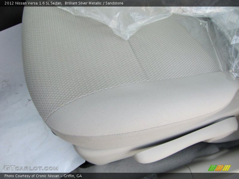 Brilliant Silver Metallic / Sandstone 2012 Nissan Versa 1.6 SL Sedan