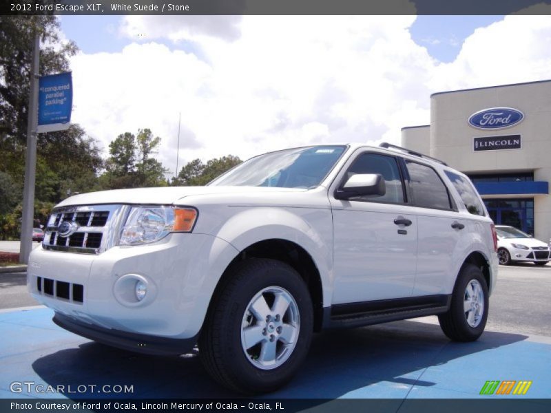 White Suede / Stone 2012 Ford Escape XLT