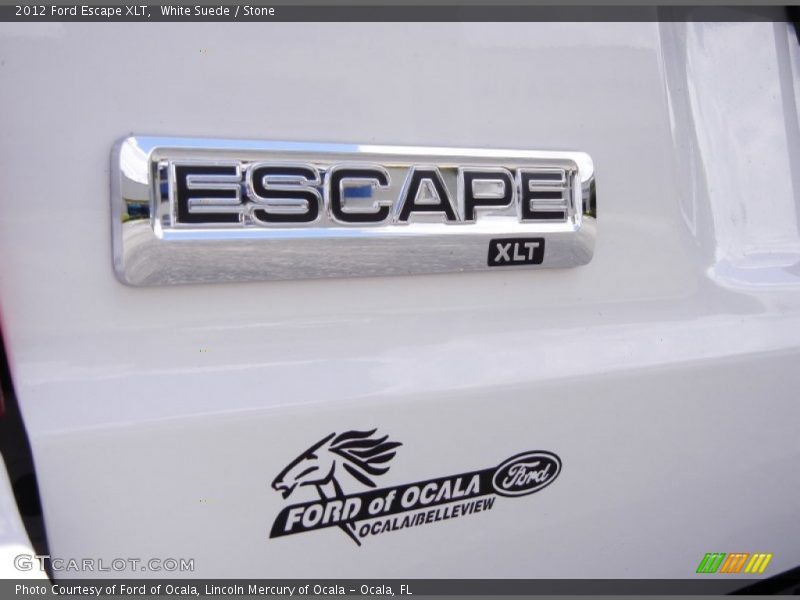 White Suede / Stone 2012 Ford Escape XLT