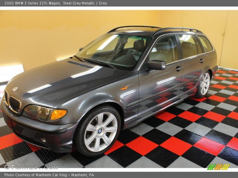 Steel Grey Metallic / Grey 2002 BMW 3 Series 325i Wagon