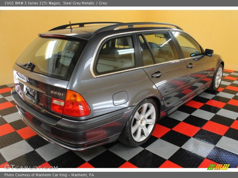 Steel Grey Metallic / Grey 2002 BMW 3 Series 325i Wagon