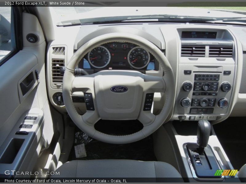 White Suede / Stone 2012 Ford Escape XLT
