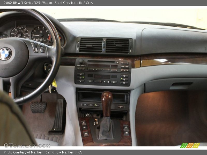 Steel Grey Metallic / Grey 2002 BMW 3 Series 325i Wagon