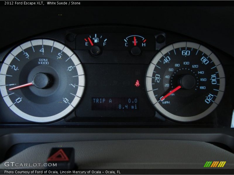 White Suede / Stone 2012 Ford Escape XLT