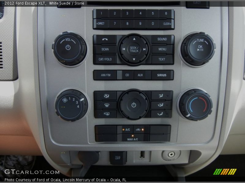 White Suede / Stone 2012 Ford Escape XLT