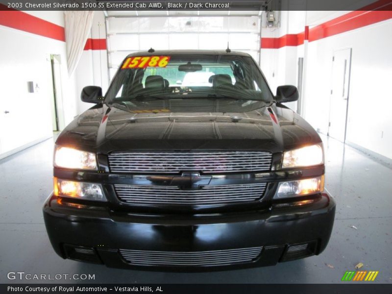 Black / Dark Charcoal 2003 Chevrolet Silverado 1500 SS Extended Cab AWD