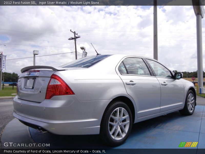 Ingot Silver Metallic / Medium Light Stone 2012 Ford Fusion SEL