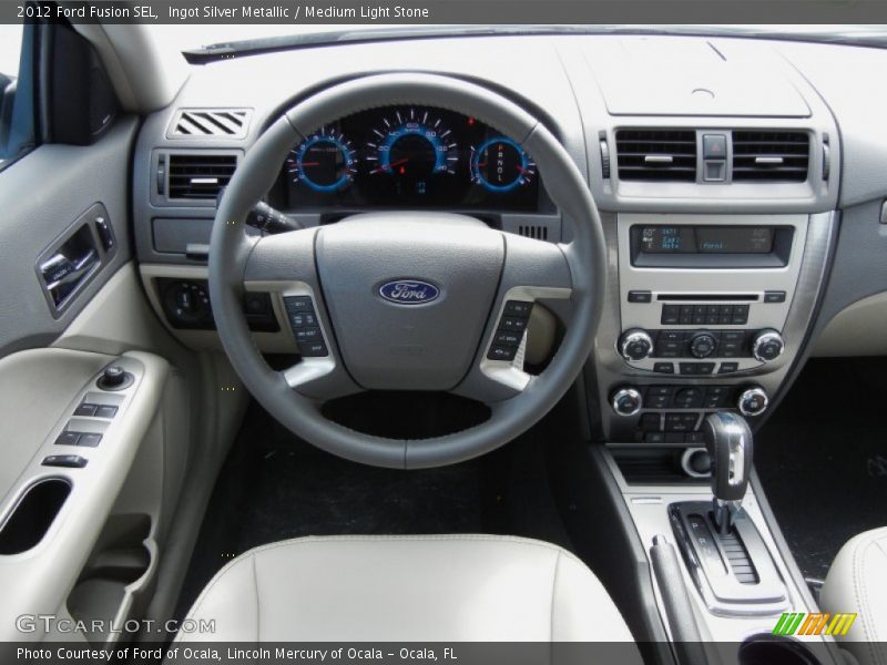 Ingot Silver Metallic / Medium Light Stone 2012 Ford Fusion SEL