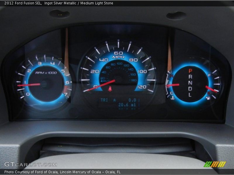 Ingot Silver Metallic / Medium Light Stone 2012 Ford Fusion SEL