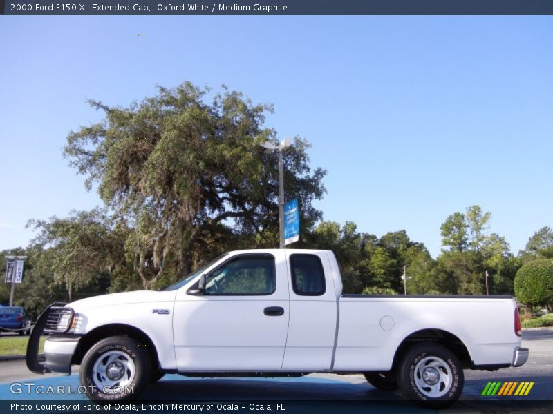 Oxford White / Medium Graphite 2000 Ford F150 XL Extended Cab