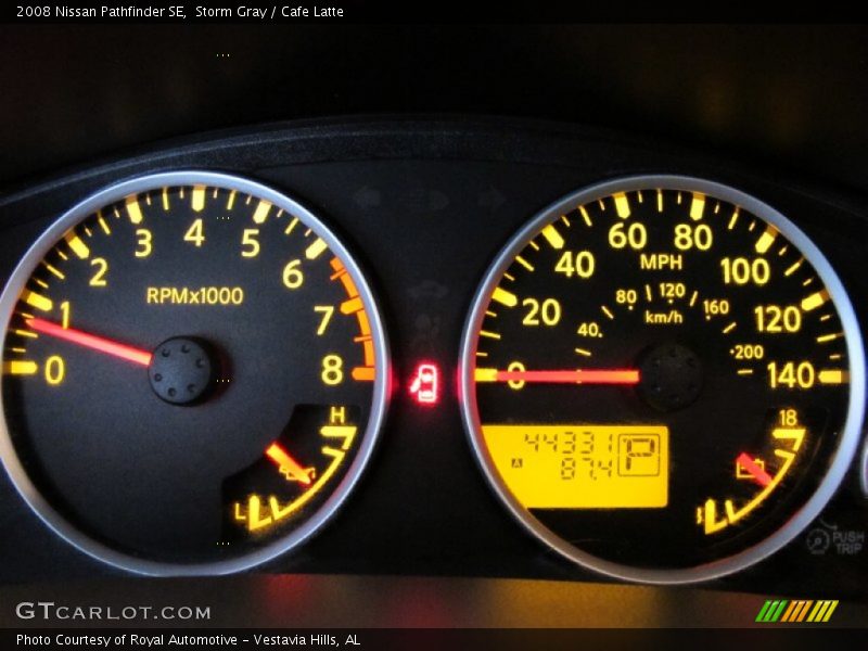 Storm Gray / Cafe Latte 2008 Nissan Pathfinder SE