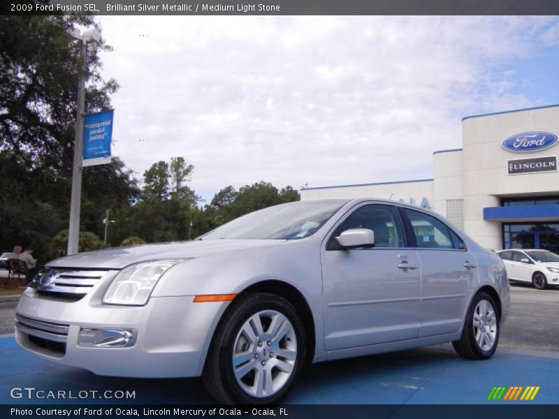 Brilliant Silver Metallic / Medium Light Stone 2009 Ford Fusion SEL