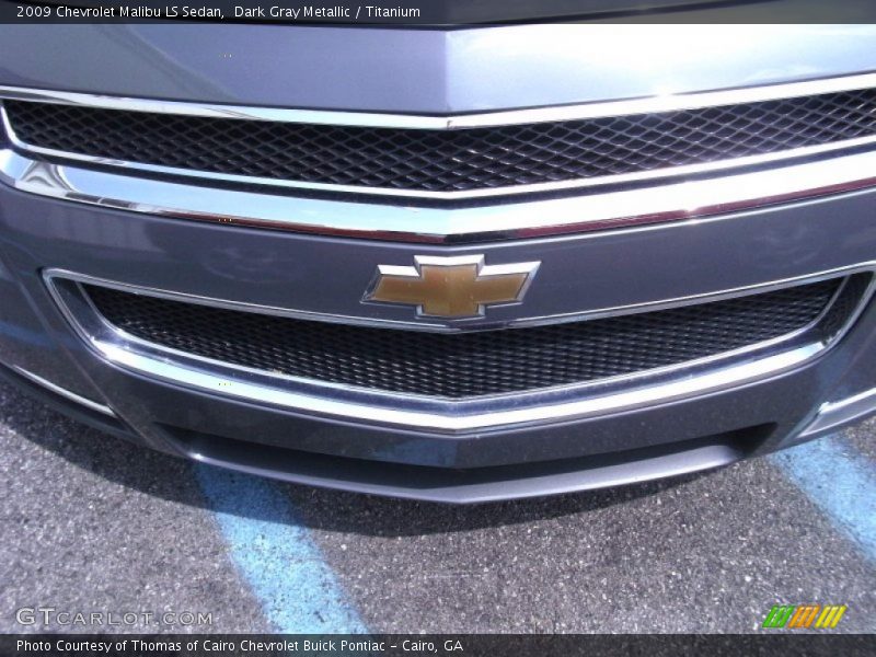 Dark Gray Metallic / Titanium 2009 Chevrolet Malibu LS Sedan