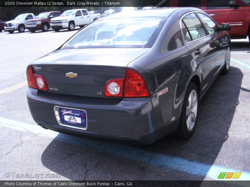 Dark Gray Metallic / Titanium 2009 Chevrolet Malibu LS Sedan