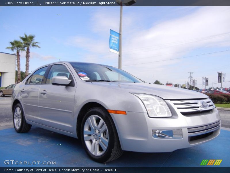 Brilliant Silver Metallic / Medium Light Stone 2009 Ford Fusion SEL