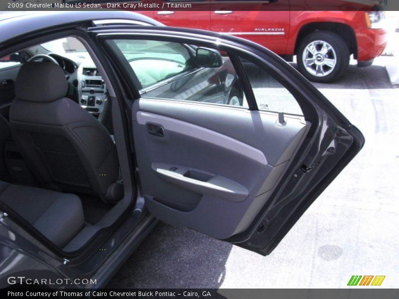 Dark Gray Metallic / Titanium 2009 Chevrolet Malibu LS Sedan