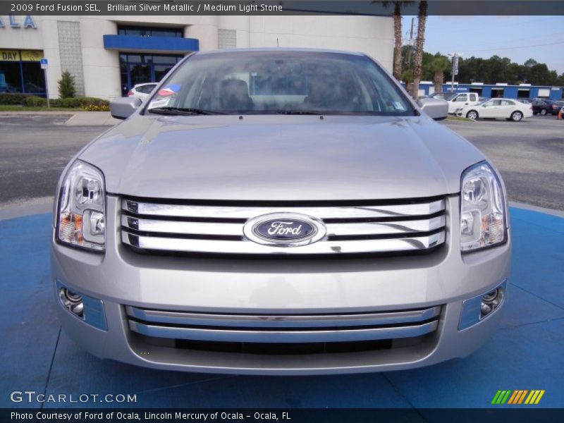 Brilliant Silver Metallic / Medium Light Stone 2009 Ford Fusion SEL