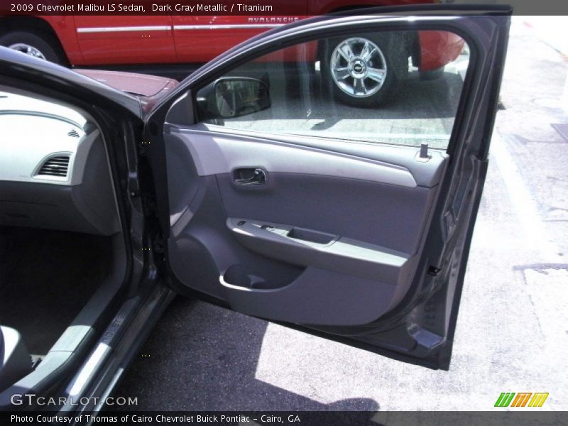 Dark Gray Metallic / Titanium 2009 Chevrolet Malibu LS Sedan