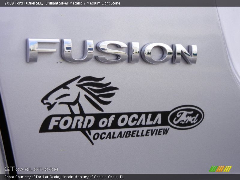Brilliant Silver Metallic / Medium Light Stone 2009 Ford Fusion SEL