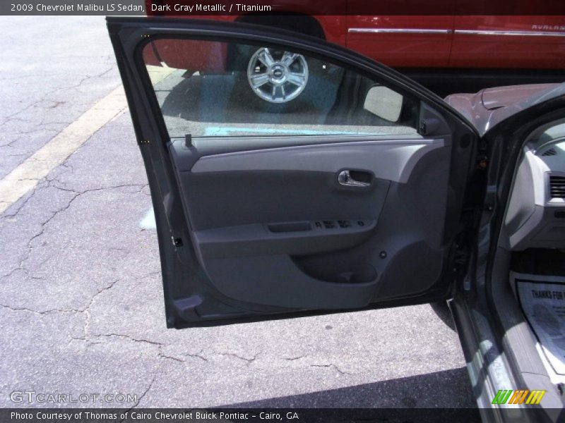 Dark Gray Metallic / Titanium 2009 Chevrolet Malibu LS Sedan